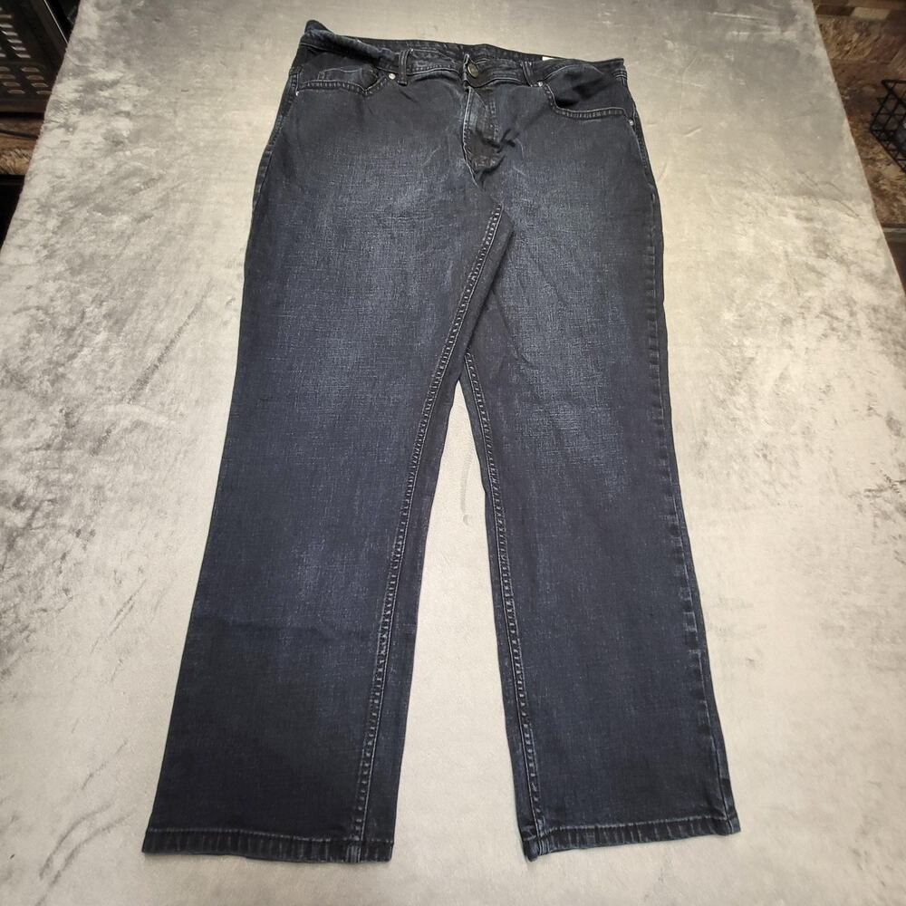 Buffalo David Bitton Jeans Mens 40x30 Blue Dark Wash‎ Straight Stretch Pockets